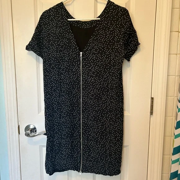 Madewell back zip polka dot dress - Picture 5 of 11
